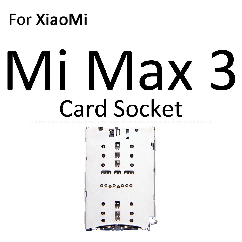 Высокое качество Micro SD/Sim карты лоток гнездо адаптер для Xiaomi Mi Max 3 2 Разъем Держатель Слот ридер контейнер запчасти
