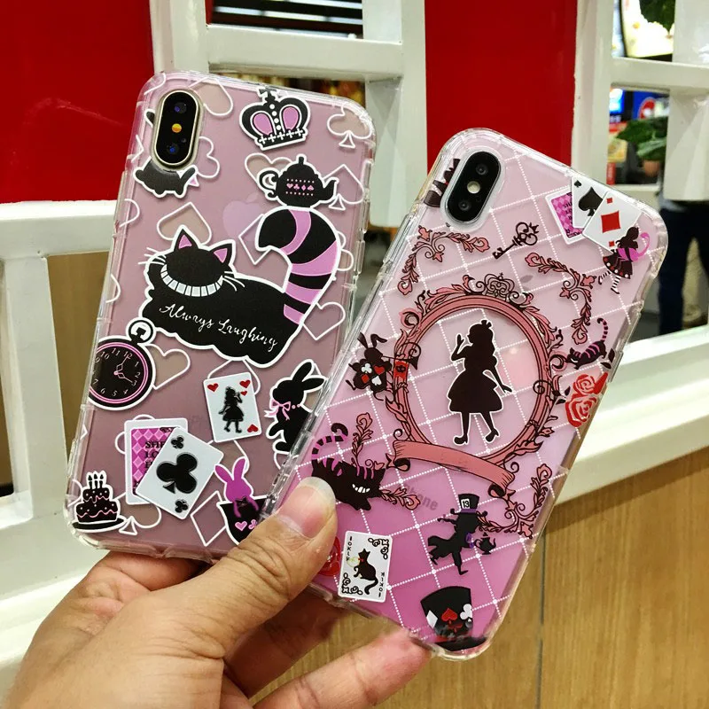 

Alice Cat Rabbit Back Soft Cover For iPhone 11 Pro Max Case
