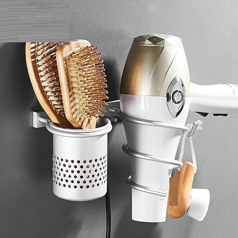 Фен для волос держатель для ванной комнаты Badkamer аксессуары Banyo стены Salle De Bain аксессуары полки Ванная комната организатор