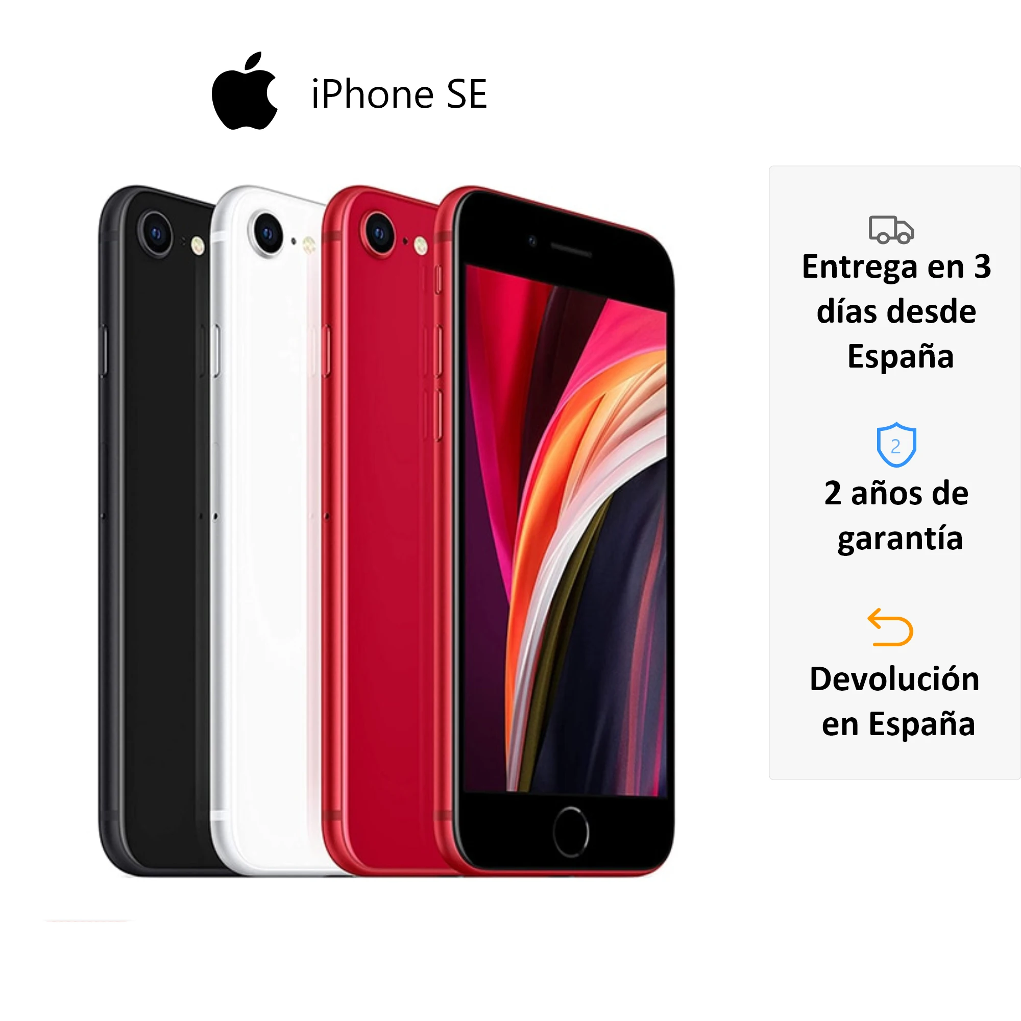 New Apple iPhone SE 64GB 128GB 256GB in Black White Red 4.7-inch HD Retina Display 12MP Camera 7MP Front Camera Chip A13 Bionic