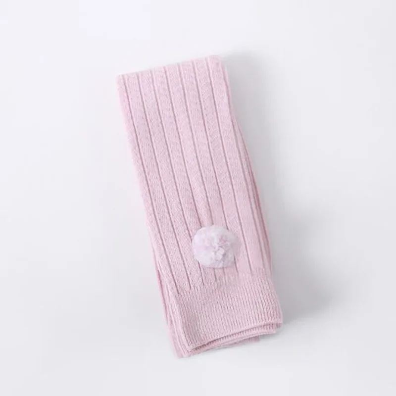 Ball-Pink Вязаные колготки для маленьких девочек с героями мультфильмов хлопковые детские штаны теплые леггинсы до щиколотки для мальчиков и девочек одежда для детей от 0 до 4 лет - Цвет: Ball-Pink