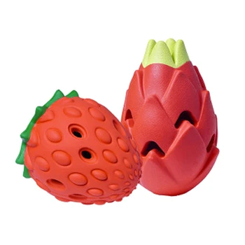

Portable Fruit Leak Food Ball Slow Feeder Dispenser Rubber Chew Dog Toy for Pet Pet Products TB Sale