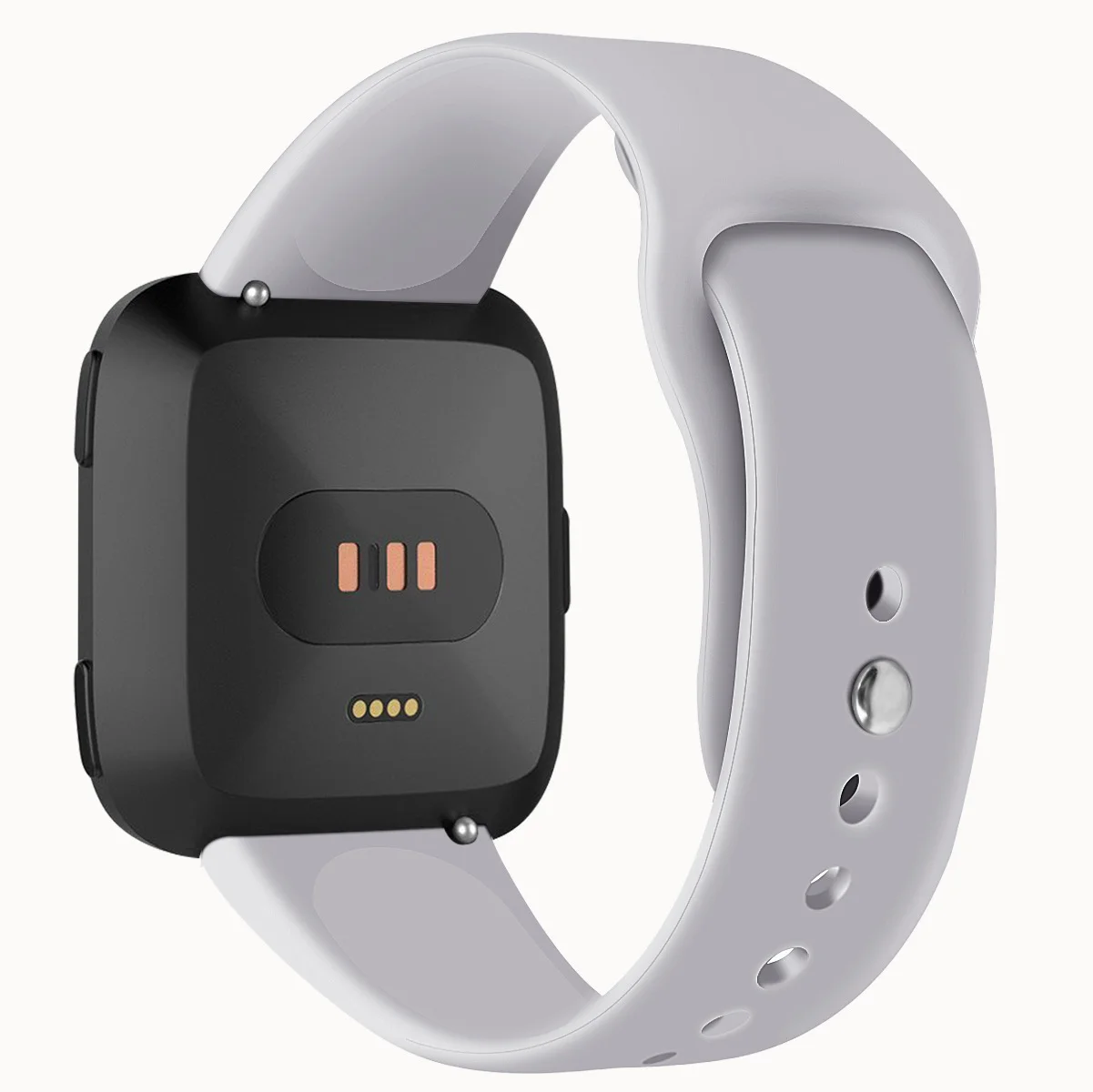 SHELKEE Сменные умные наручные часы ремешок для Fitbit Versa Смарт часы сплошной цвет обратная пряжка силиконовый ремешок