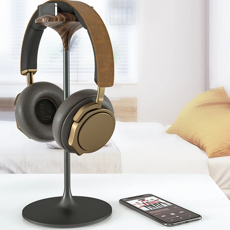 Suporte de Fone de Ouvido de Alumínio Fone de Ouvido Suporte para Airpods Bose para Sony Nogueira Faia Natureza Madeira Batidas Máximas Audio-technica Akg - & - Image 2