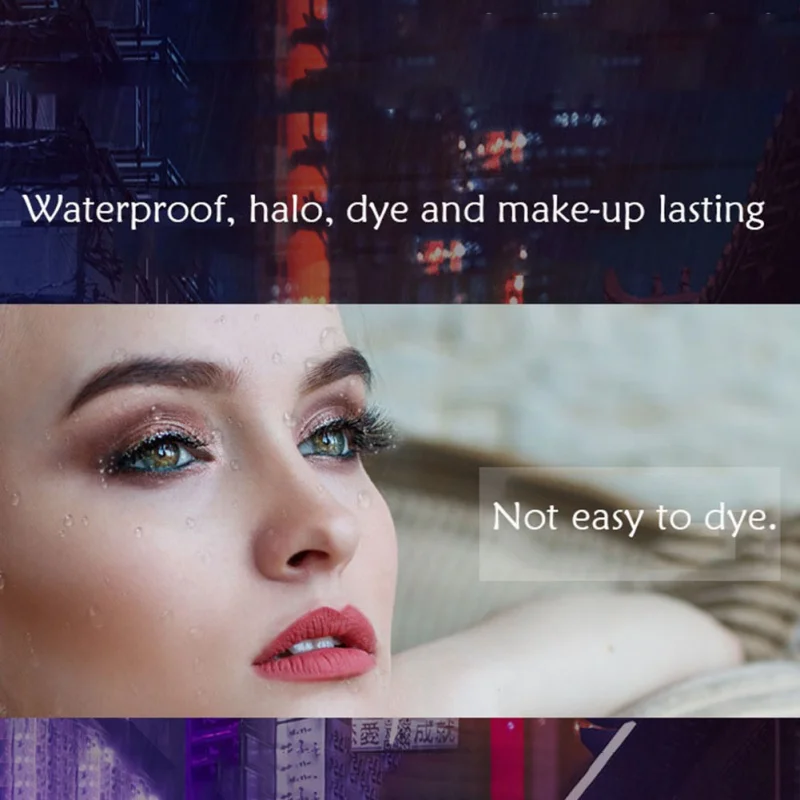 Тушь для ресниц водоСТОЙКАЯ сияющая Алмазная длинная завивка густая тушь Макияж|