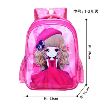 

Children's cartoon 3D comic schoolbag boy girl elementary school backpack children kindergarten backpack schoolbag Mochila
