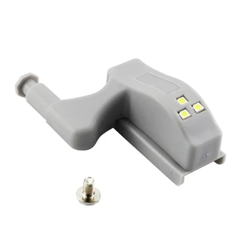 

10 pieces Free Shipping Battery LED Sensor Hinge Light Under Cabinet Light Cupboard Inner Hinge Lamp For Wardrobe Closet Kitchen