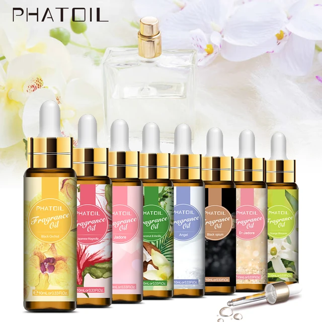 10ml Pure Fruit Flower Aroma Fragrance Oil for Candle Soap Making  Strawberry Mango Passion Musk Banana Coconut Oil with Dropper