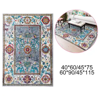 

Large Area Rug Bathroom Carpet Home Bohemian Floral Dining Room Bedroom Carpet Non-slip Home Bedroom Mat