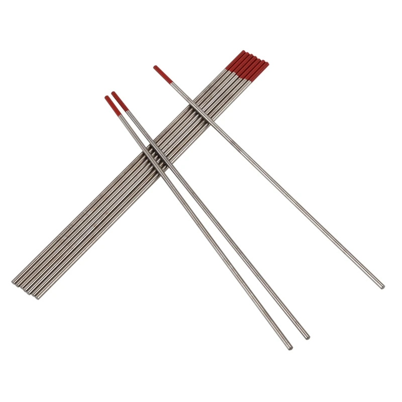 TIG сварки Вольфрам электроды 2% торированный 1/16in x 7in(красный, WT20) 10 шт. в комплекте