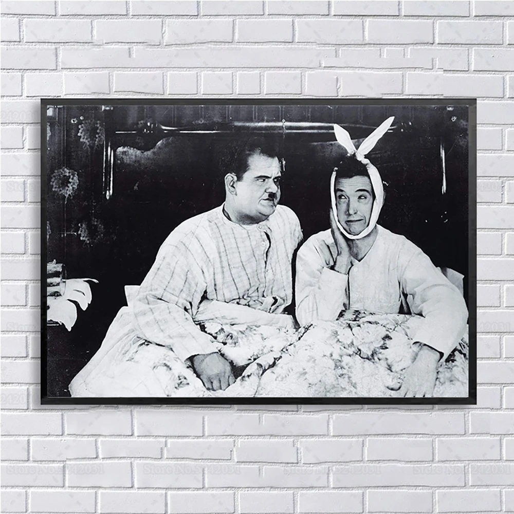 Лорел и Харди Холст Картина с героями телесериала «Друзья» плакат Joey и Chandler стены искусства для украшения дома