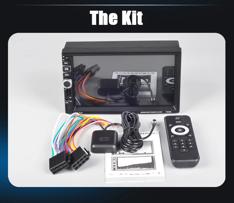 Автомагнитола 2 DIN 7030 ГГц Bluetooth 7 дюймов DVR сенсорный экран GPS навигация стерео FM USB