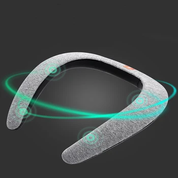 

Hanging Neck Portable Wireless Speaker Subwoofer 2 Channel Stereo Sports Running Outdoor Wireless Surround Speaker Bluetooth 4.2