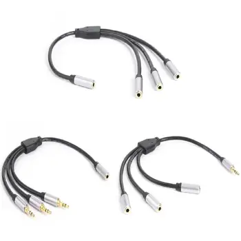

3.5mm 3 Way Port Aux Multi Headphone Earphone Audio Splitter Adapter 3.5mm Jack HUB Spliter Cable Extender