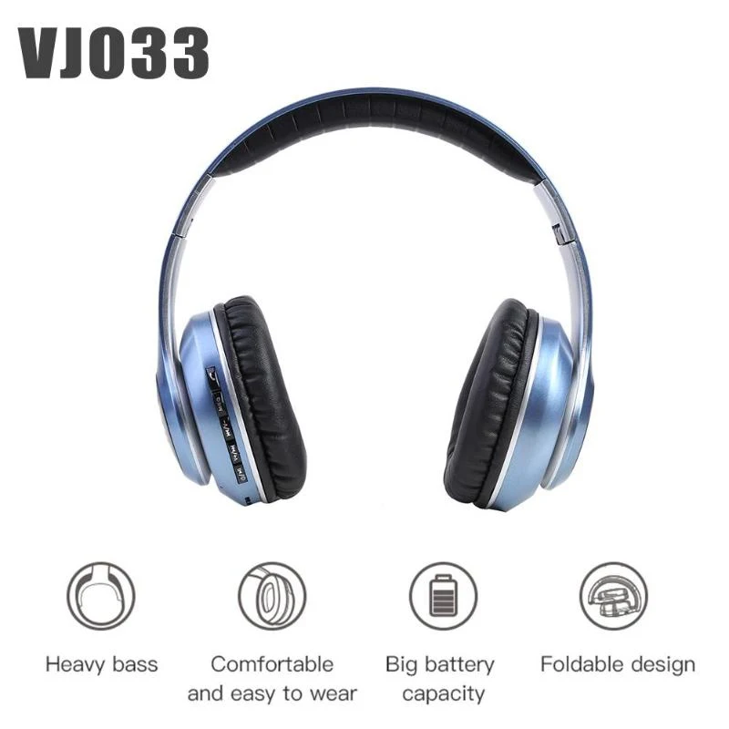 

LED Light Bluetooth 5.0 Wireless Headphone Bass Stereo Noise Cancelling Ear Cover FM Headset Multifunction Earphone With Mic