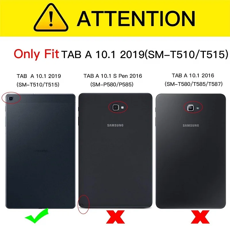 Tab A 10,1 чехол для Samsung Galaxy Tab A 10,1 SM-T510 SM-T515 T510 T515 подставка прозрачный жесткий поликарбонатный чехол-крышка