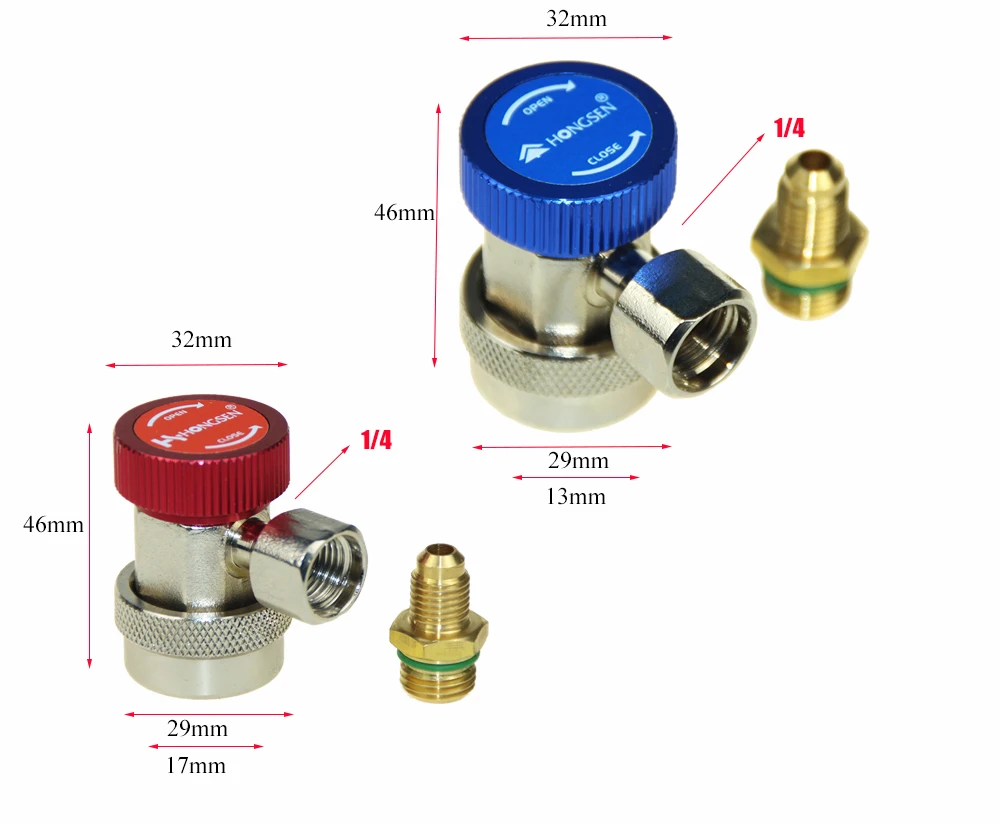 High quality Air Conditioner Parts R134 refrigerant quick connector QC-MH tools Free shipping
