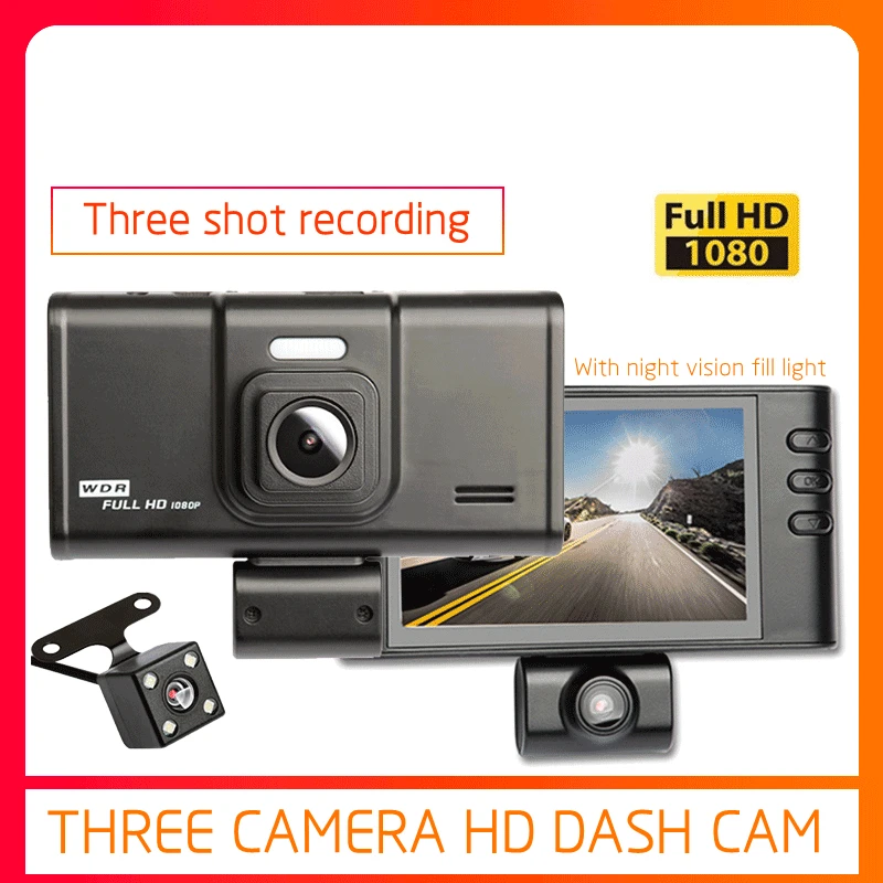 

Full HD 1080P Dash cam Video Recorder Driving For Car DVR Camera 4" Cycle Recording Night Wide Angle Dashcam Video Registrar