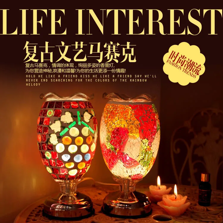 

color restoring ancient ways glass lamp sweet adornment bedroom berth lamp plug sweet lamp aing kind of sweet study
