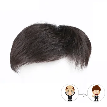 

LANLAN Real hair extension Multiple Styles Toupee high quality hair for Men Top Hair Closures Lace Inner Cap with Fixed Clip