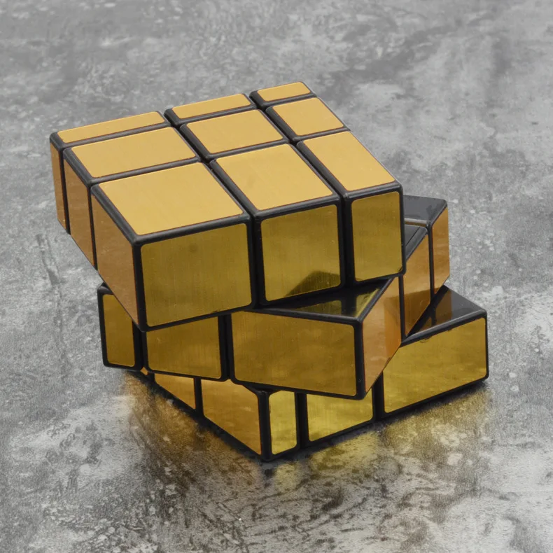 Shengshou 3x3x3 зеркальные Волшебные кубики Серебристая головоломка профессиональная скорость Cubo Magico литая головоломка с покрытием скоростной поворот обучающая детская игрушка