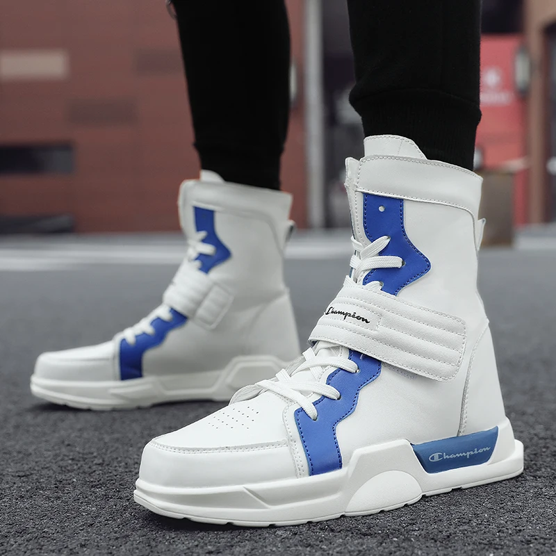 Korean Version High-top Shoes Martin Boots Tide Men'sCasual Shoes Non-slip Outdoor Leisure Sneakers Men's Fashion Sneakers 39-45