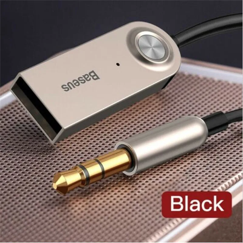 Черный Беспроводной USB Bluetooth 3,5 мм AUX аудио стерео домашний Автомобильный приемник Кабель-адаптер - Цвет: Черный