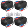 ANNKE 4PCS A Lot 30M 100 Feet BNC Video Power Cable For CCTV AHD Camera DVR Security System Black Surveillance Accessories 1