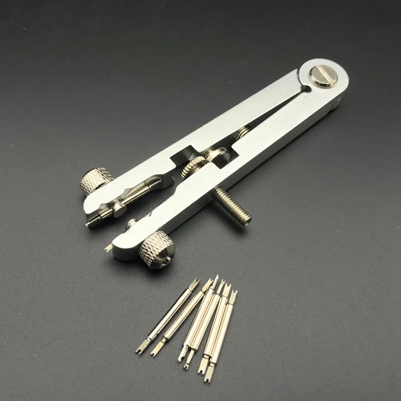 Watch Bracelet Pliers Tool 6825 Spring Bar Bracelet Pliers Watch Band Removing Tool - Color: Silver