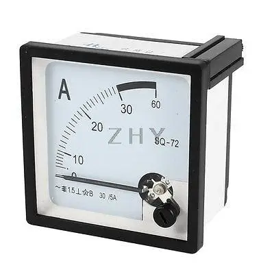 

AC 0-30A Measuring Range Panel Mounting Ammeter Ampere Meter SQ-72 72mm x 72mm