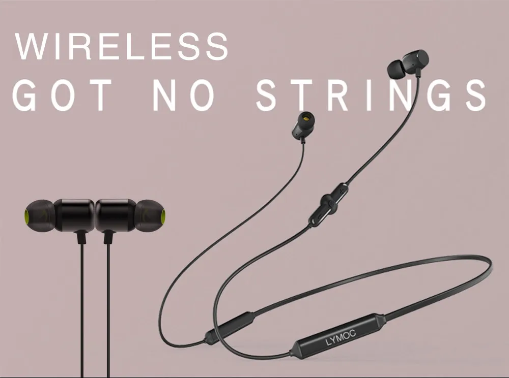 Sound great Bluetooth earphone, Force Wireless Neckband Headset Stereo Bass in-Ear Magnetic Earbuds for Workout