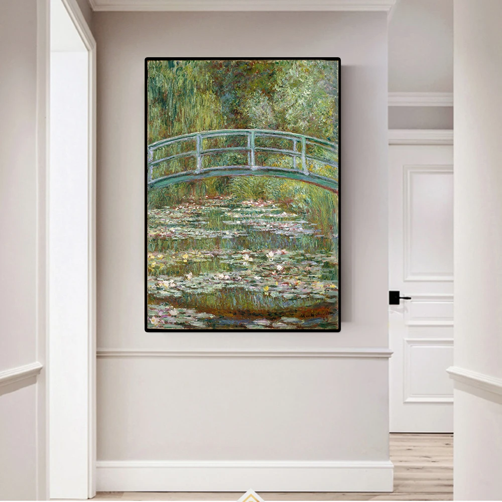 

Claude Monet Painting Water Lilies Canvas Wall Art Painting Printed Home Decor Oil Canvas Painting Reproduction