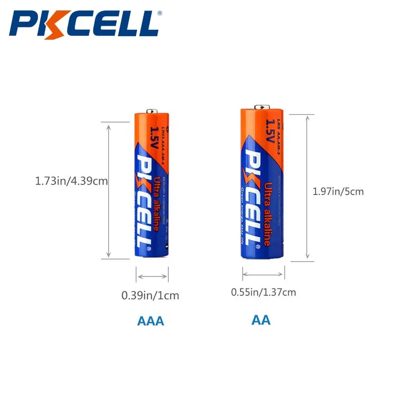 24 шт./6 карт PKCELL аккумулятор aaa lr03 1 5 V сухие щелочные батарейки E92 AM4 MN2400 MX2400 pilas