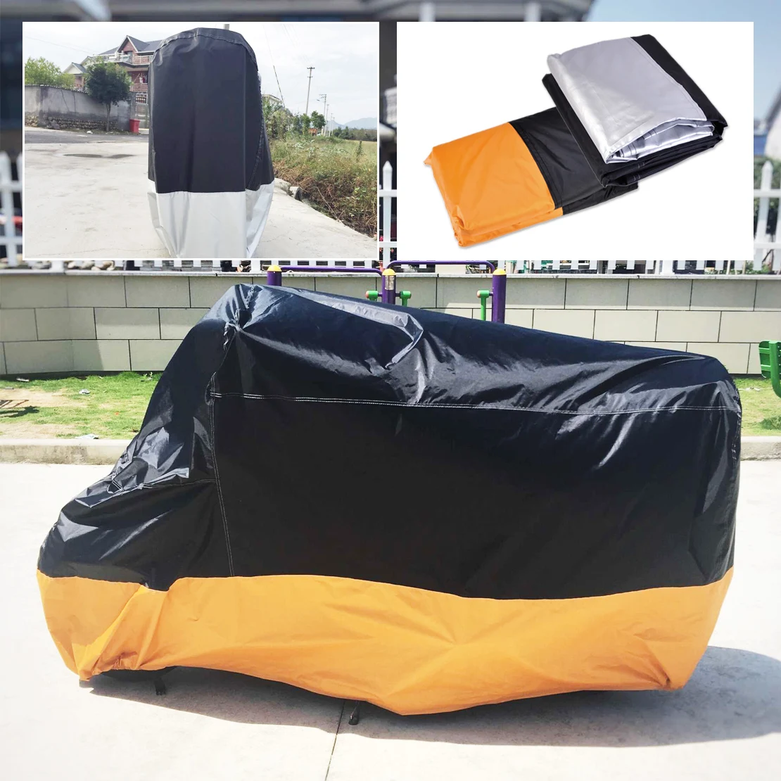 Beler XXXL мотоциклетный Крытый Открытый водонепроницаемый чехол УФ-защита для Harley Touring Honda Goldwing Suzuki Cruisers
