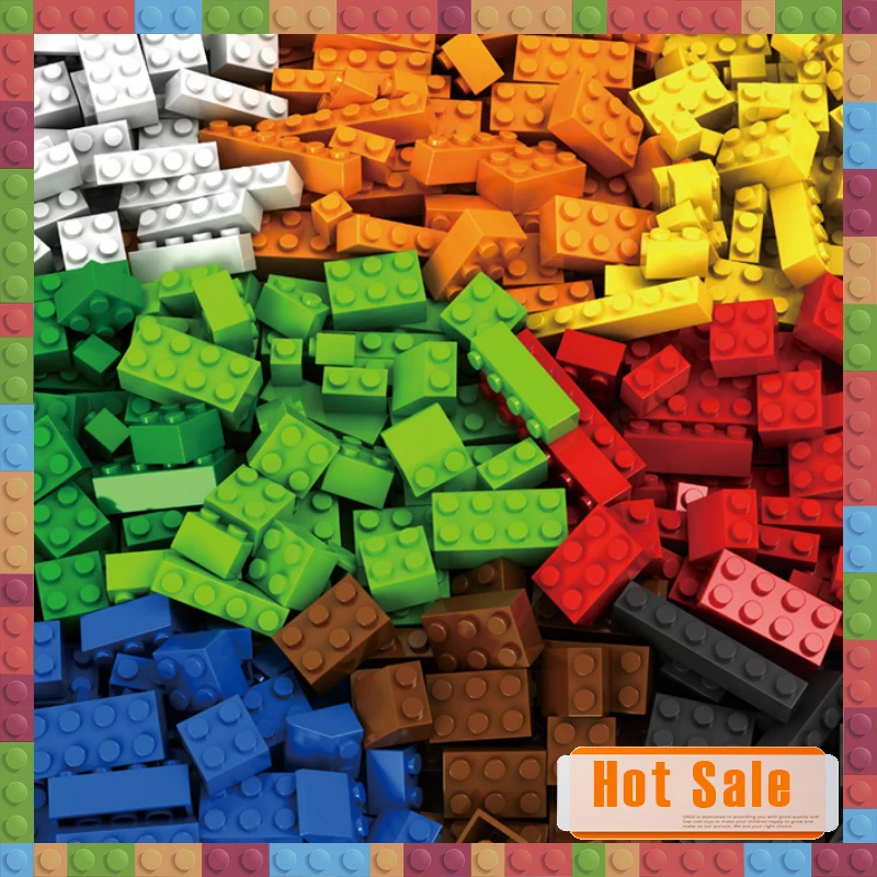 

1000 Pieces Building Blocks City DIY Creative Bricks Bulk Model Figures Educational Kids Toys Compatible All Brands