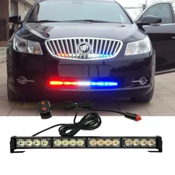 

12V 16 LED flashing light bar POLICE FIREMAN OFFROAD Car flash light Emergency flasher driving led warning strobe Caution light