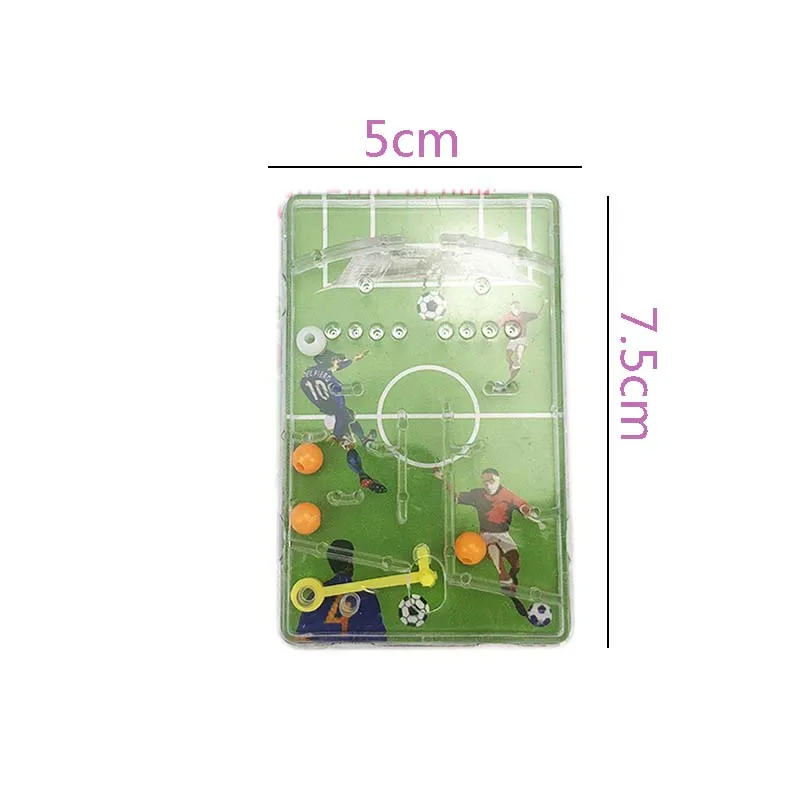 12 PCS Party Favor Pinball Game Board Football Field Shooting Pattern Kid Palm Top Toy Birthday Goodie Bag Giveaway Boy Girl