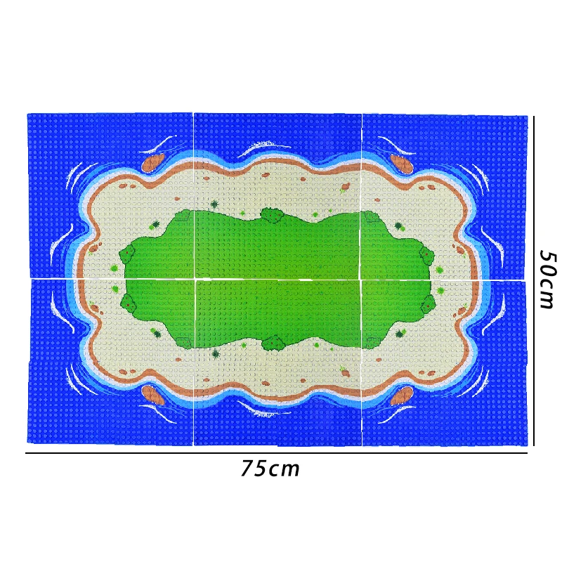 

Базовая пластина MOC 32*32 точки, красочная Базовая пластина для города, песчаного пляжа, острова, морского побережья, строительные блоки, кирпичные пластины для приключений, милитари