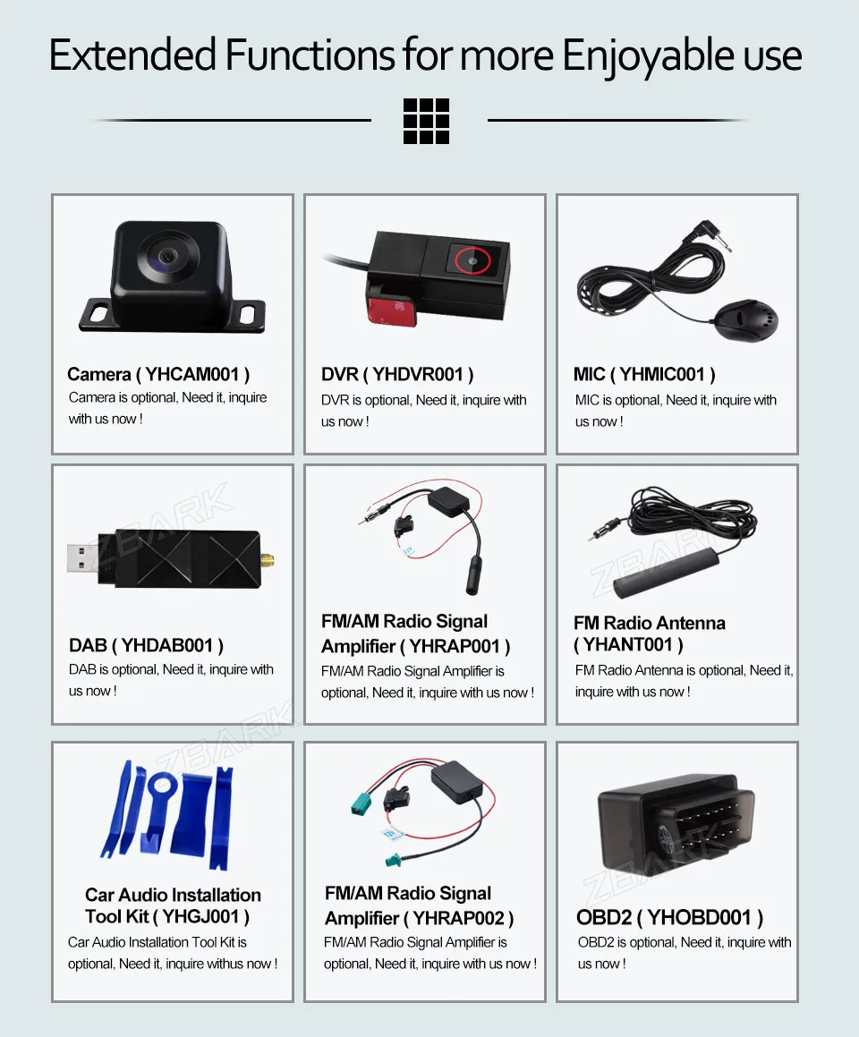 Perfect 10.1 inch Android 9.0 Car Stereo Radio Player WIFI OBD DAB RDS GPS for Honda Accord 2002 2003 2004 2005 2006 2007 NO DVD YHYGMA2 14