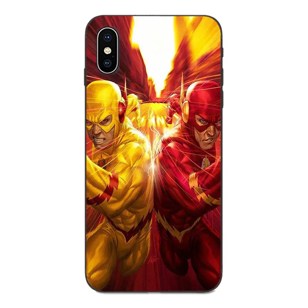 as picture Для Apple iPhone 4 4S 5 5S SE 6 6S 7 8 Plus X XS Max XR Мягкий силиконовый чехол из ТПУ Черный хипстерский чехол флэш флеш-флеш супергерой - Цвет: as picture