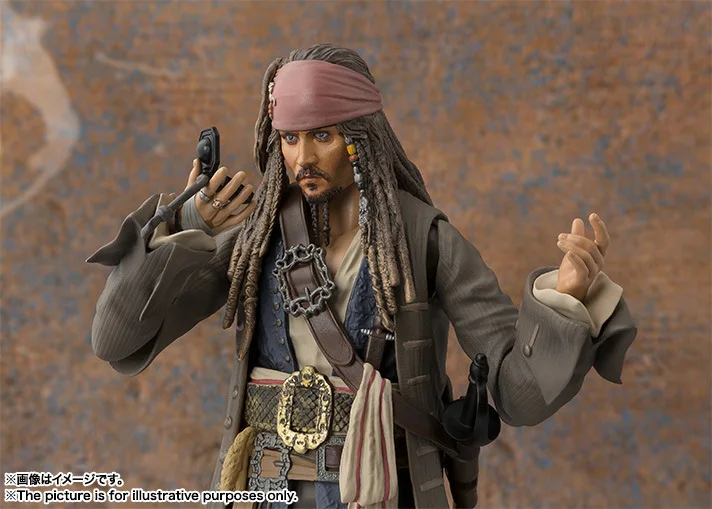 Аниме Garage Kit Bandai SHF Пираты Карибы 5 Dead men Tell No Tales капитан Джек