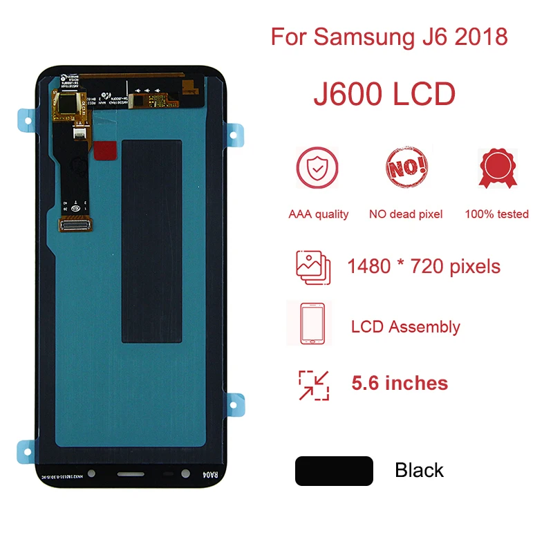 100% протестированный ЖК монитор 5 6 &quotOLED J6 2018 для Samsung Galaxy J600 J600F J600Y J600G цифровой