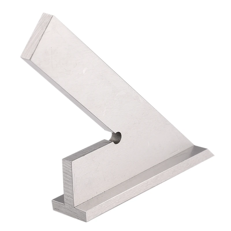 Hot DNI875/2 120-80mm 45 Degree Square Ruler with Wide Base Steel 45 Degree Industrial Try Machinist Square with Base