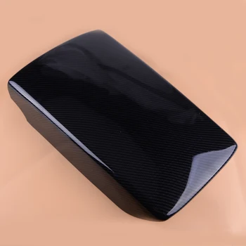 

beler Black Plastic Interior Carbon Fiber Style Center Console Armrest Box Panel Cover Trim Fit For Honda Accord 2018