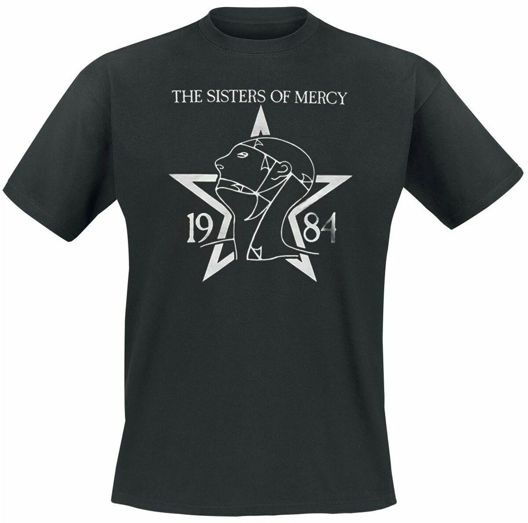 Футболка The Sisters Of Mercy черная Свободная Повседневная футболка высокое качество