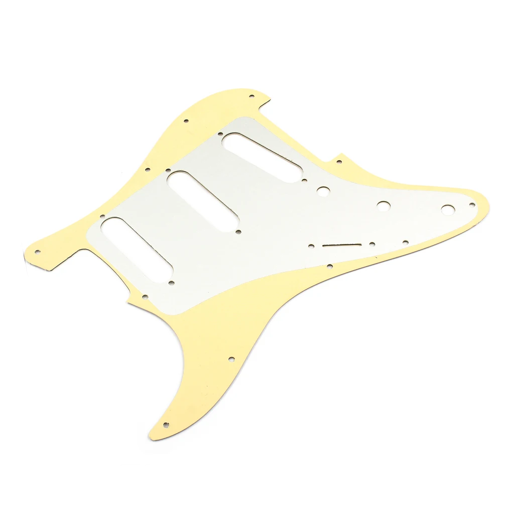 Guitar SSS Pickguard Protector 3Ply + Back Plate for Fender Style Electric Guitar