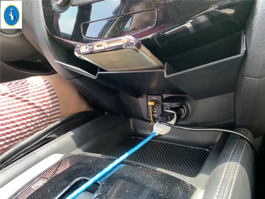 Yimaautotrims авто подлокотник коробка вторичного хранения поддон лоток контейнер крышка подходит для Nissan Rogue T32 X-Trail