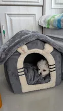 Bed-Mat Basket Kennel Sofa Dog-House Cat-Nest Puppy Cave Foldable Small Chihuahua Pet-Products