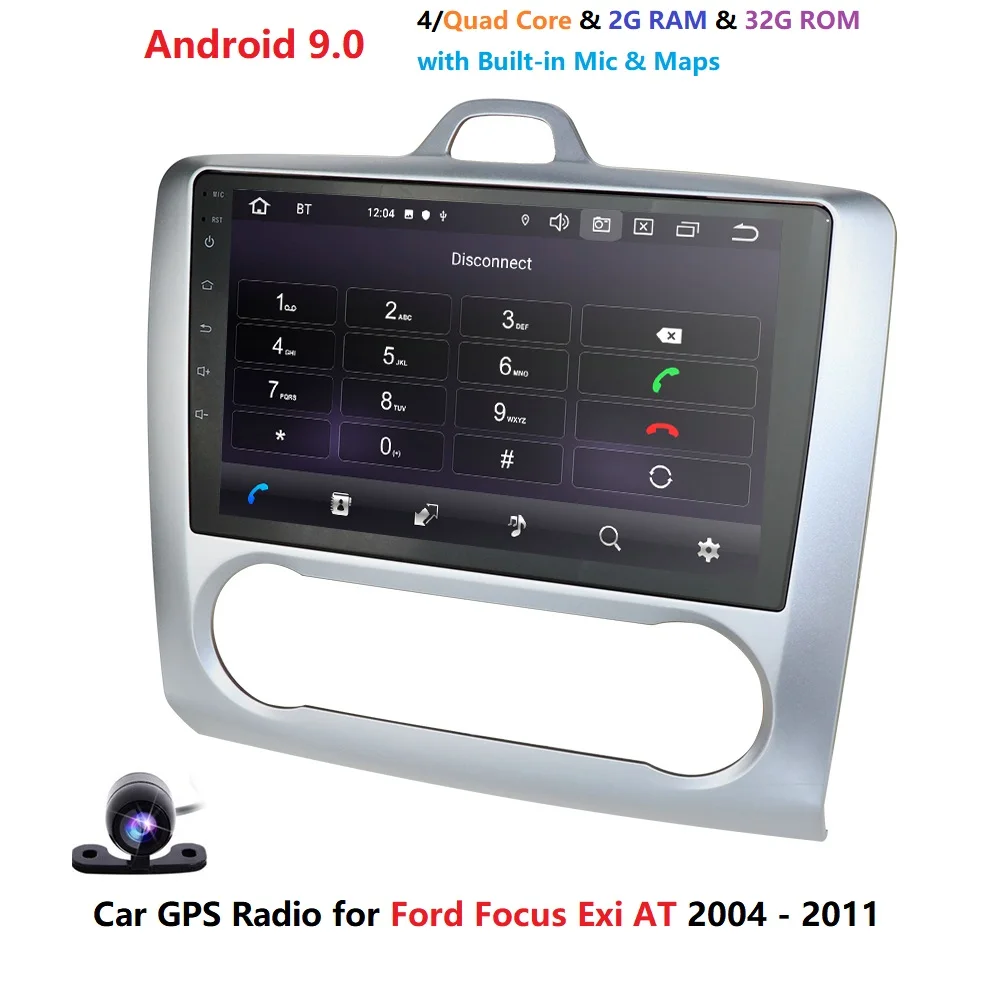 2G+ 3 2G Android 9,0 Automotivo для ford focus Exi AT 2004-2011 Автомобильный Радио Мультимедиа Видео плеер навигация gps RDS 2din головное устройство