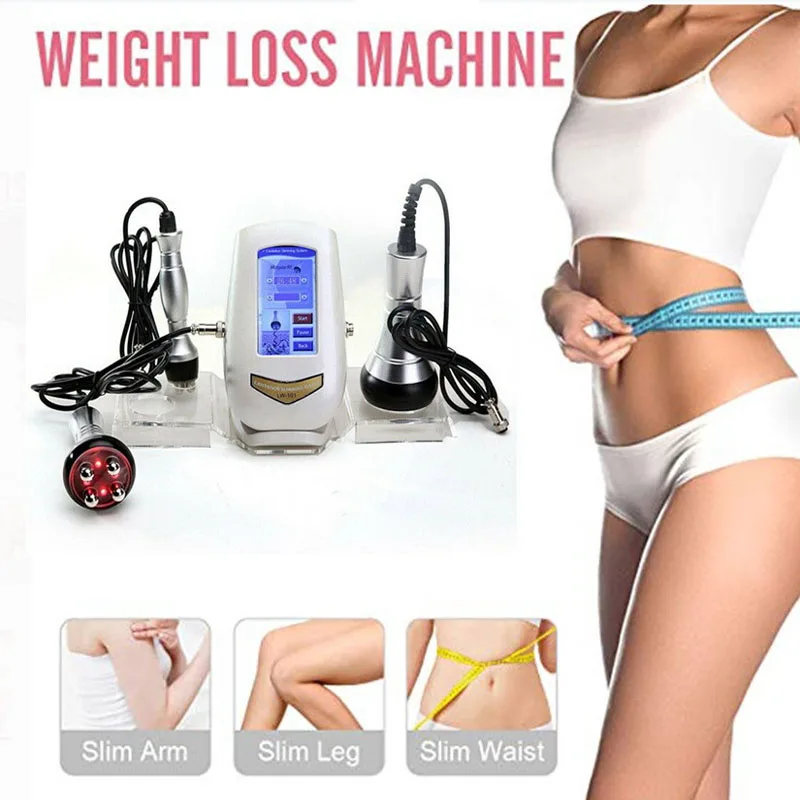 40KHz Multipolar 3 in 1 RF Body Slimming Skin tightenning Massager Machine For Lose Weight, Wrinkles Removal Beauty Device